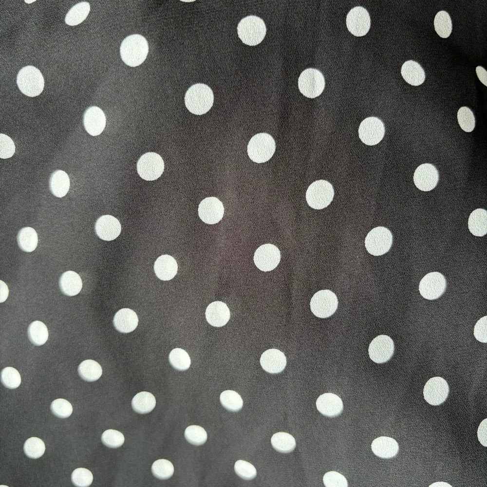 Torrid Georgette V Neck Racerback Black Camisole Cami Polka Dots Chiffon